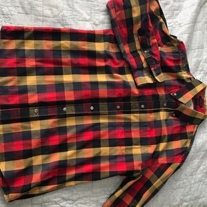 Men's Fall Plaid Dress Shirt